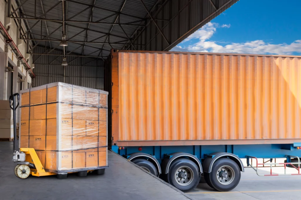 Olimp’s transloading and warehousing services in action at a major U.S. logistics hub