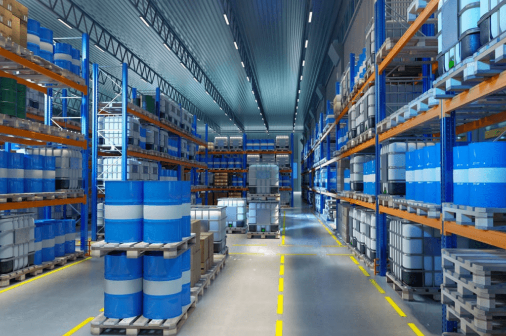 "OLIMP Warehousing team efficiently transferring goods between transportation modes at their Kansas City facility, ensuring smooth and timely deliveries.