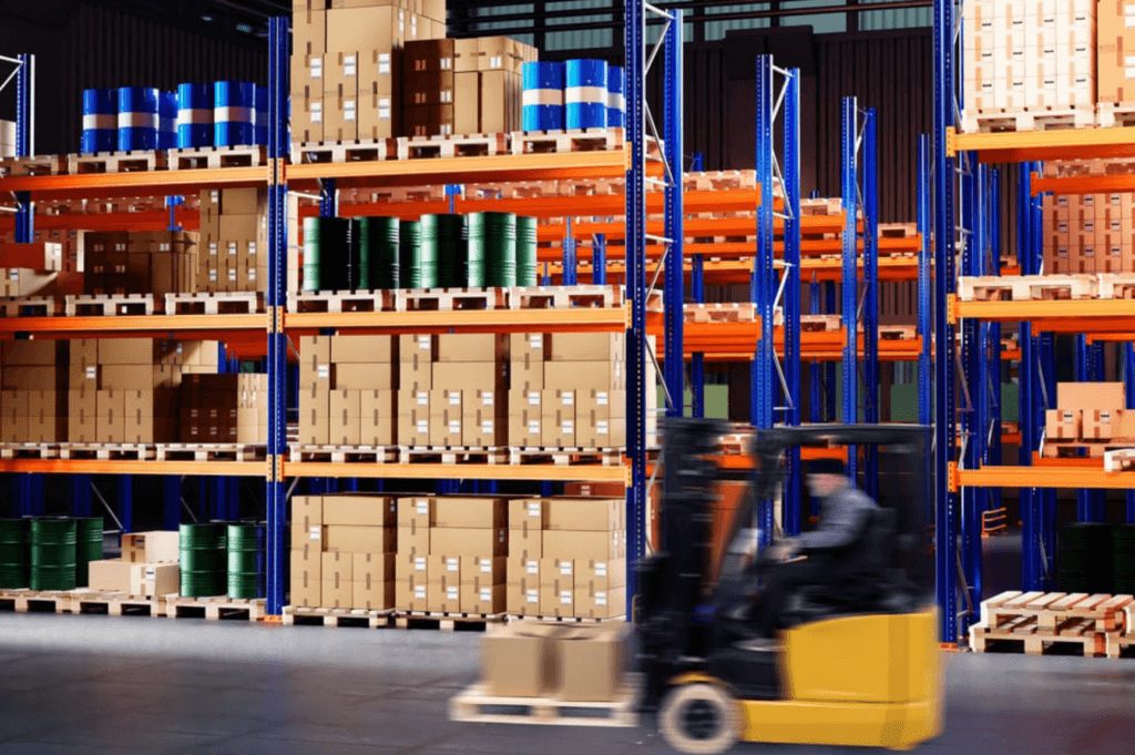 Pallet rework and restacking service in a Las Vegas warehouse to fix damaged or shifted freight for delivery