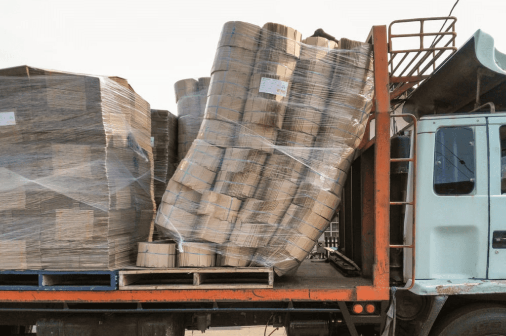 Single pallet restack and repair near I-10 New Orleans