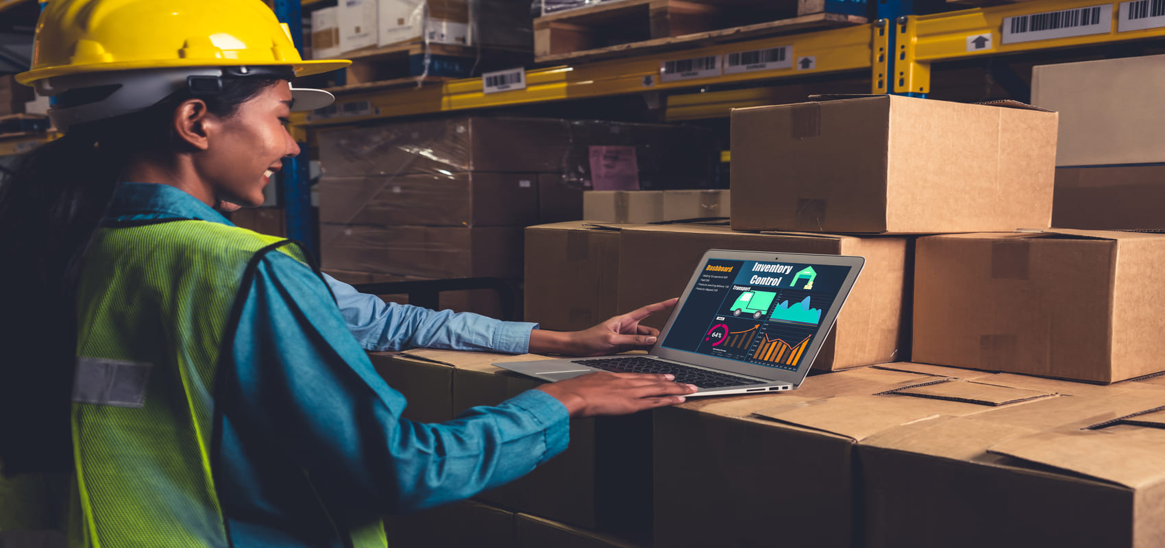 A modern warehouse showcasing automation, robotics, and sustainable practices shaping the future of warehousing services.