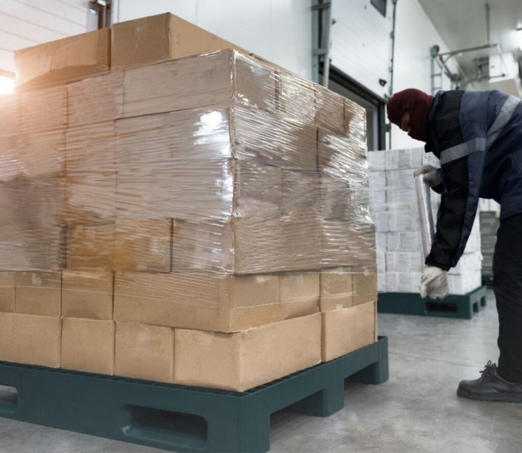 Our pallet rework and restacking services in Pittsburgh help reduce costs, prevent product displacement, and maximize space utilization.
