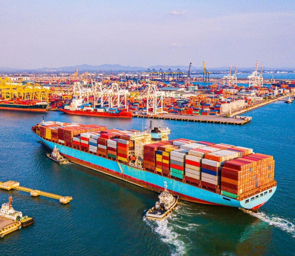 Facility in Chesapeake handling efficient transloading operations with trucks and containers.