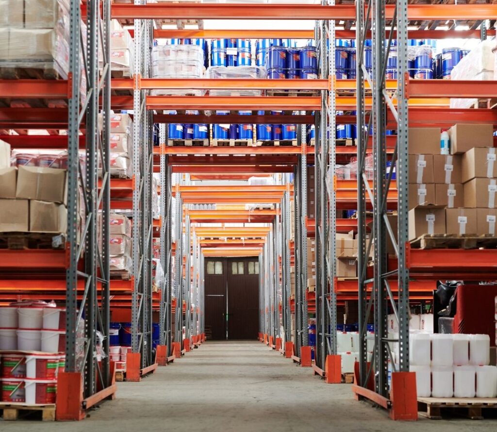 Secure pallet storage and flexible warehousing services in Van Buren Charter Township Belleville Michigan.