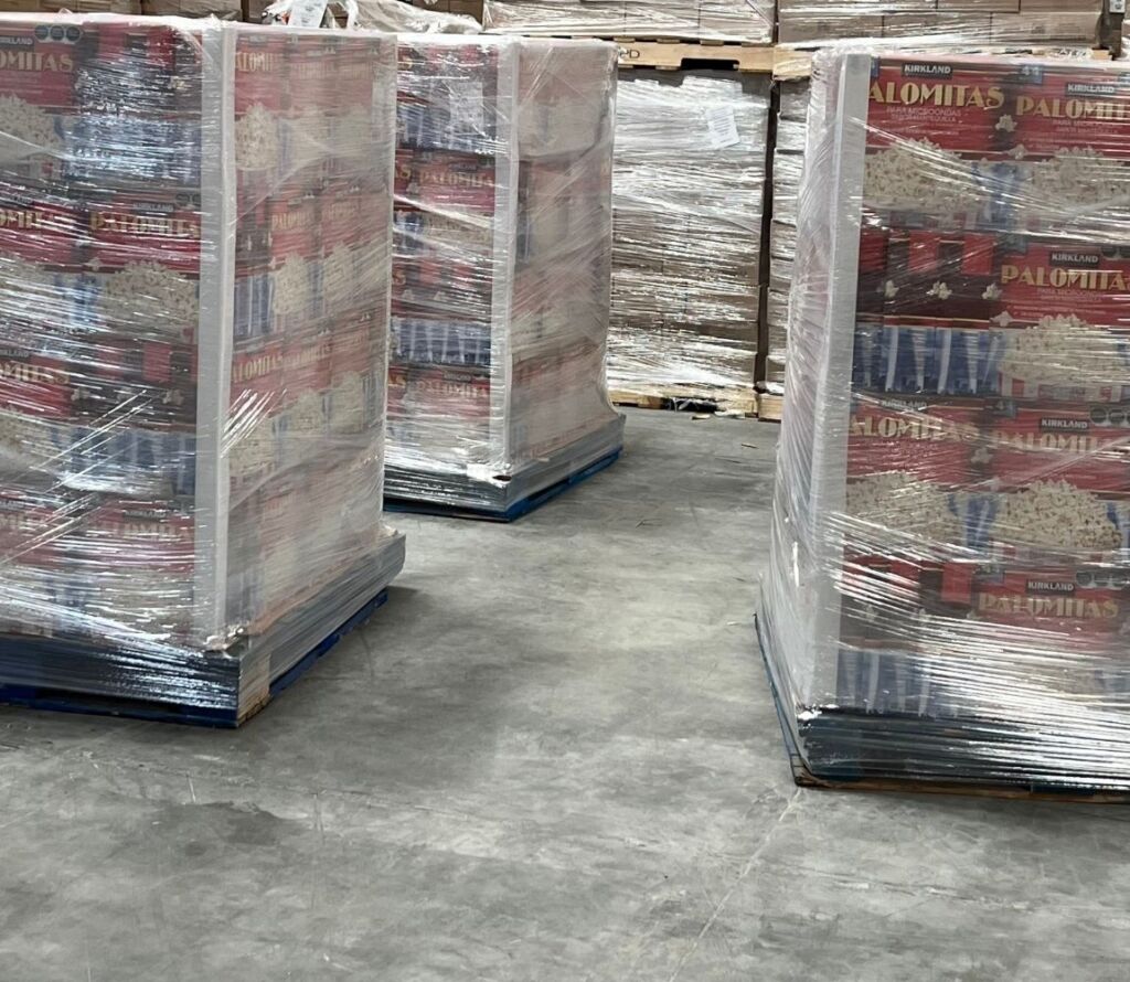 Pallet rework and repalletizing services in Florence KY warehouse